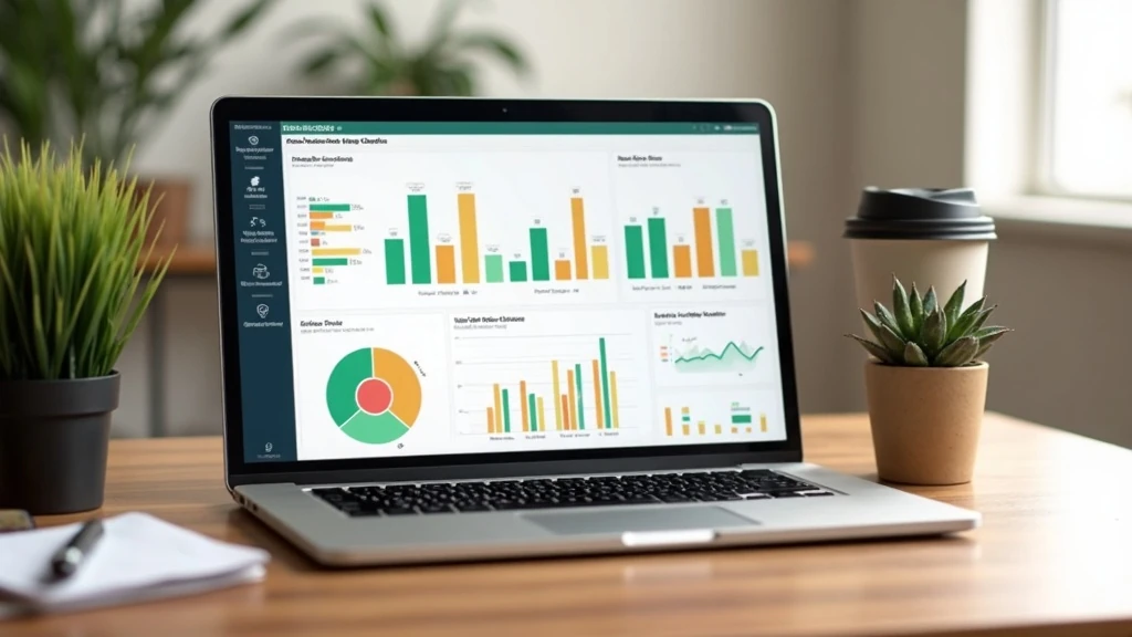 ESG irányítópult modern irodában