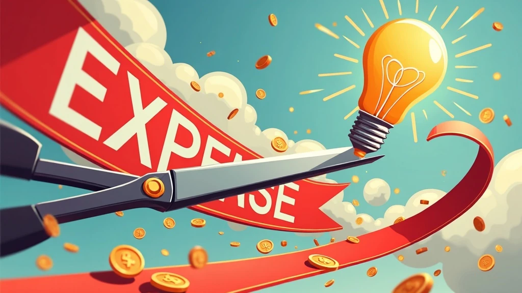 Költségvágás kreatív ábrája
