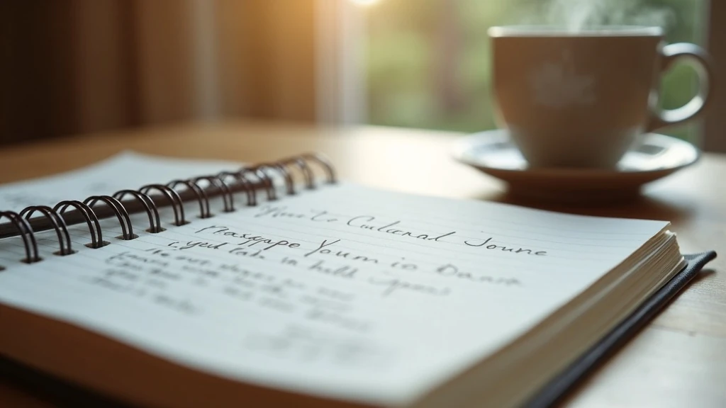 Hála-napló gőzölgő kávé mellett