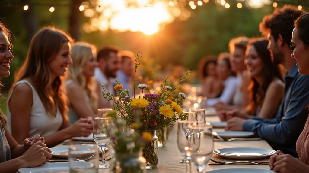 Olcsó kertlakodalom naplementében